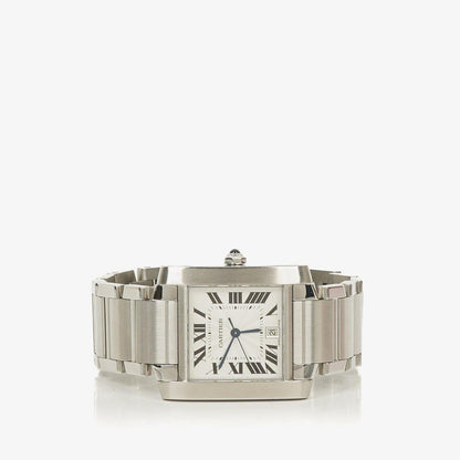 Cartier Tank Française 28 mm Automatikuhr aus Edelstahl