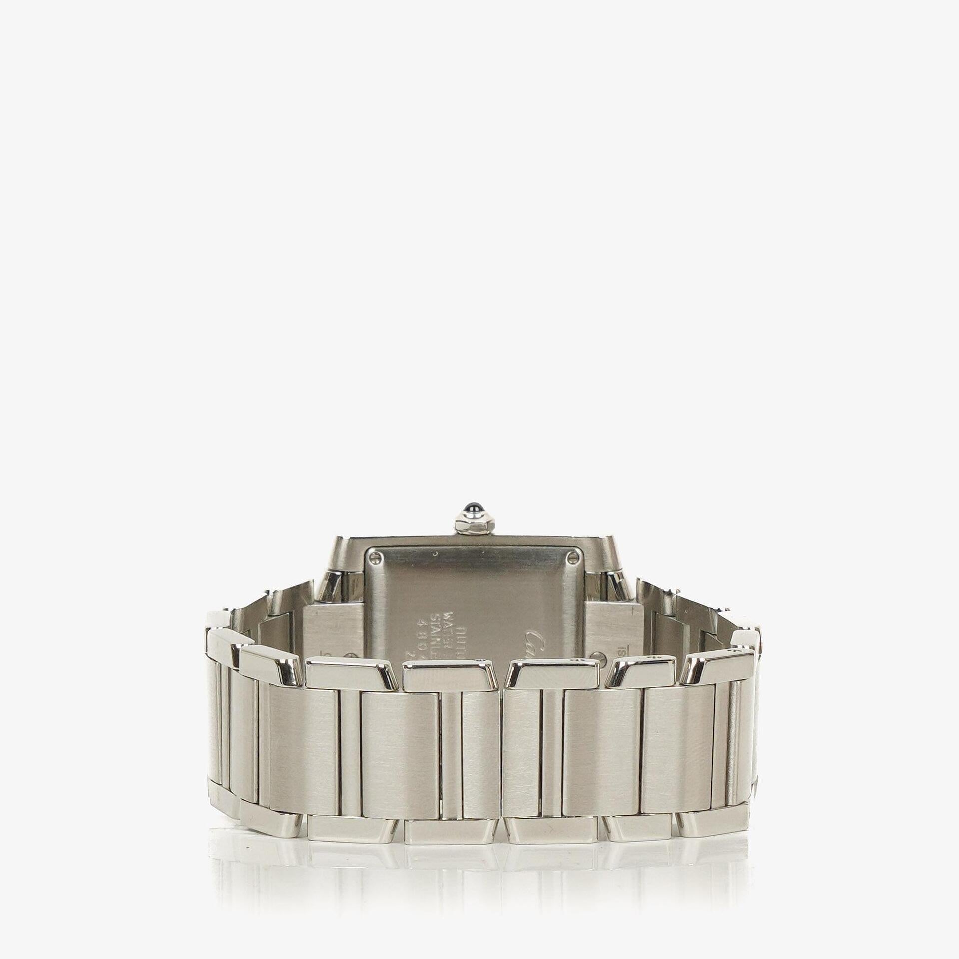 Cartier Tank Française 28 mm Automatikuhr aus Edelstahl
