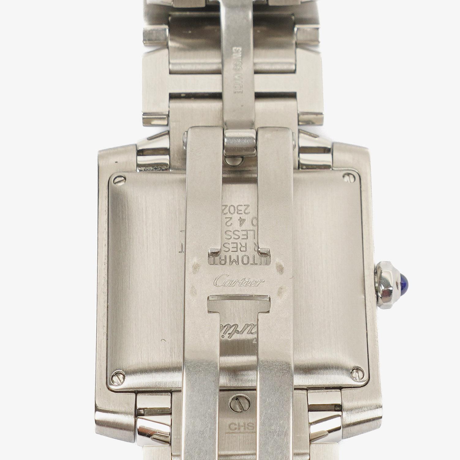 Cartier Tank Française 28 mm Automatikuhr aus Edelstahl