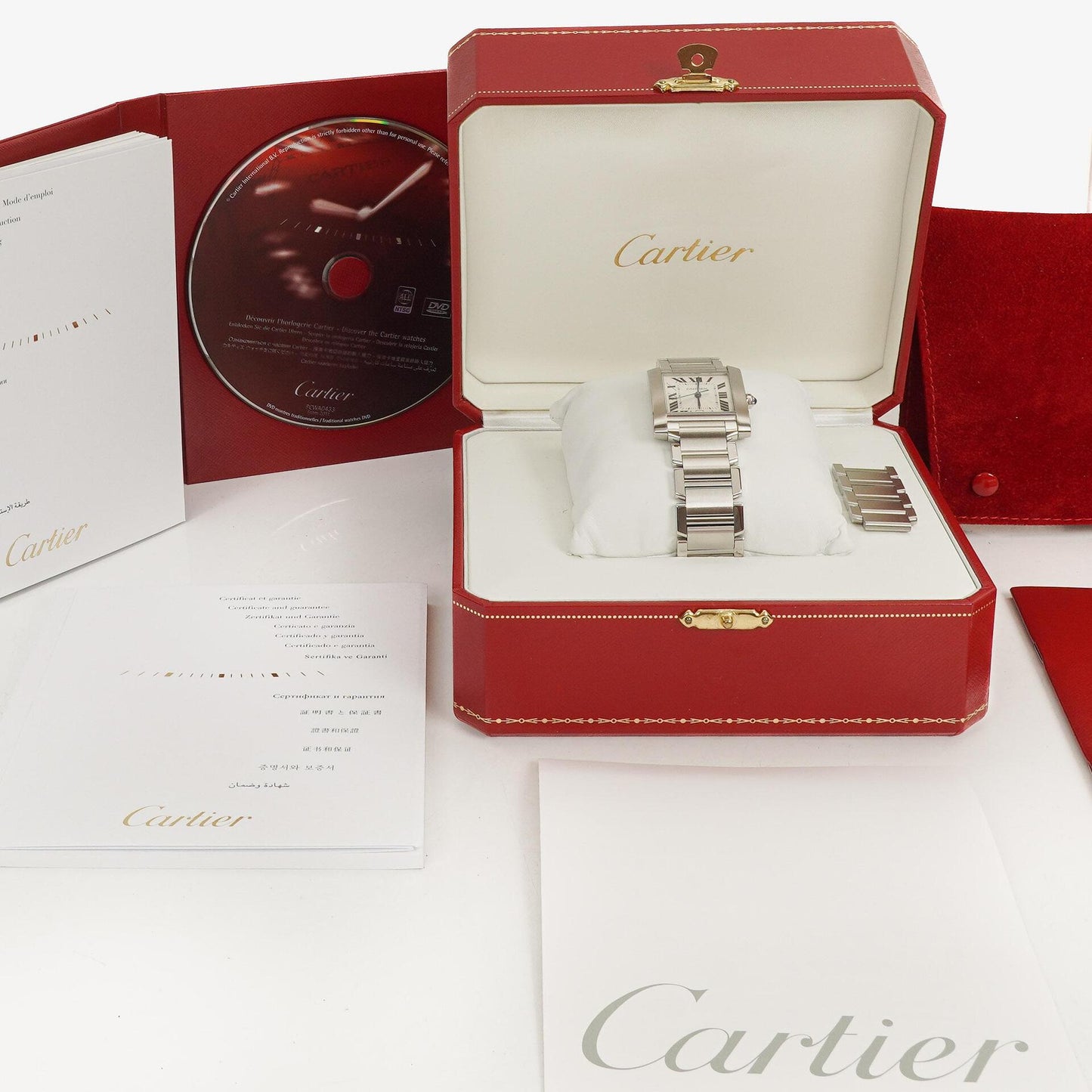 Cartier Tank Française 28 mm Automatikuhr aus Edelstahl