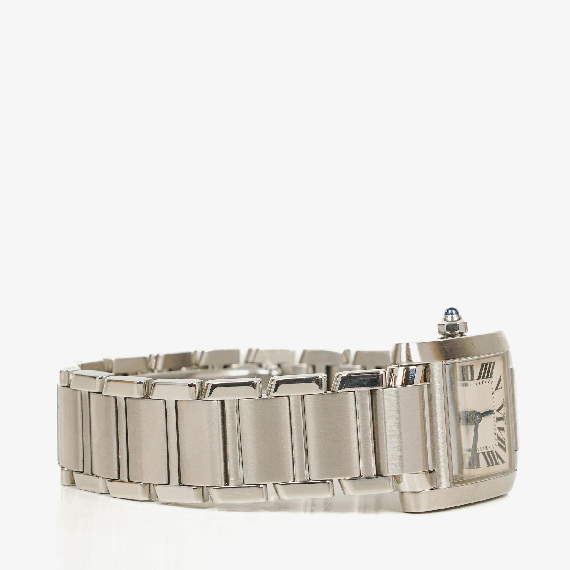 Cartier Tank Solo 20 mm Quarzuhr aus Edelstahl