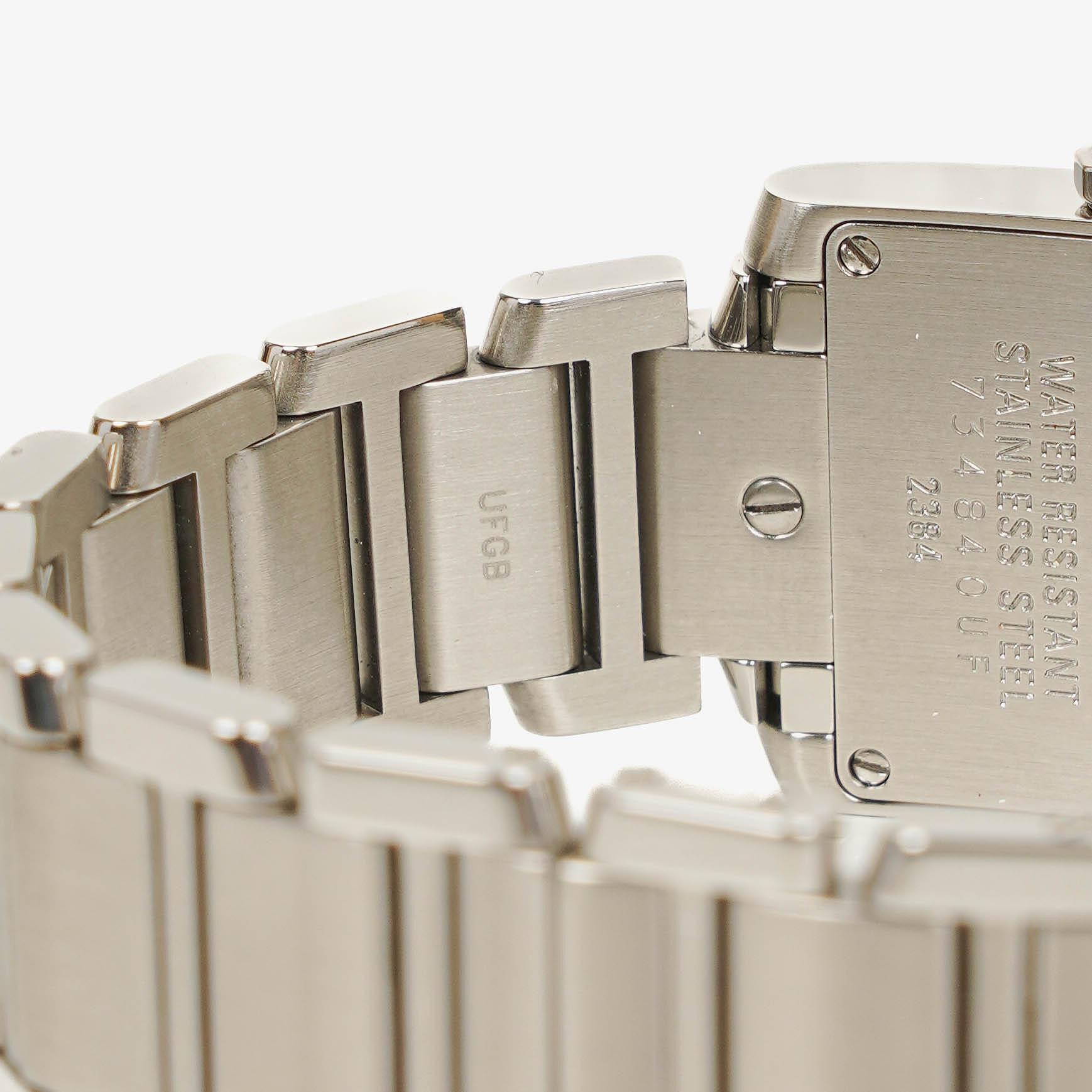 Cartier Tank Solo 20 mm Quarzuhr aus Edelstahl
