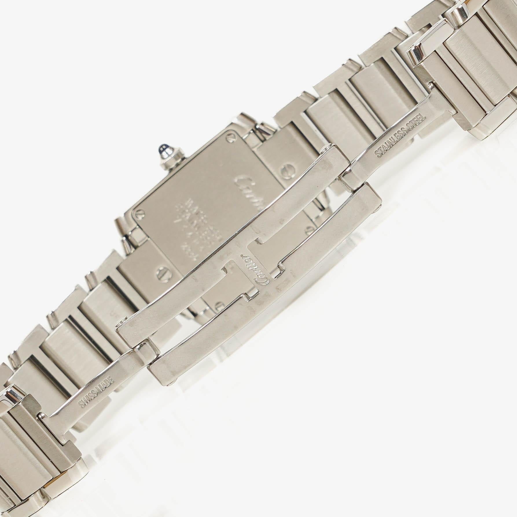 Cartier Tank Solo 20 mm Quarzuhr aus Edelstahl