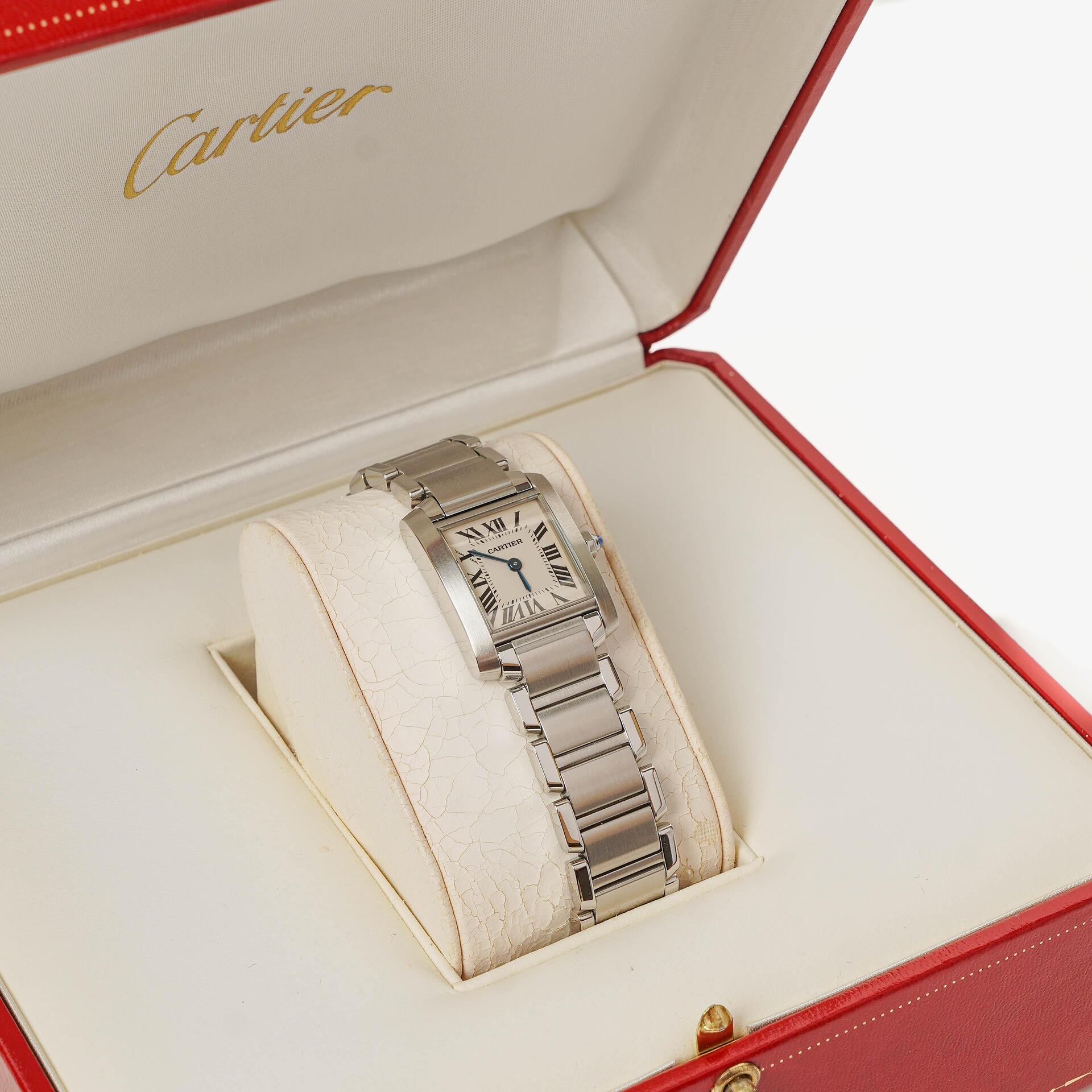 Cartier Tank Solo 20 mm Quarzuhr aus Edelstahl