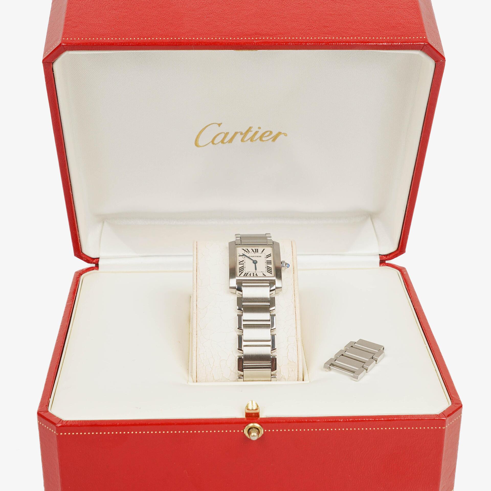 Cartier Tank Solo 20 mm Quarzuhr aus Edelstahl