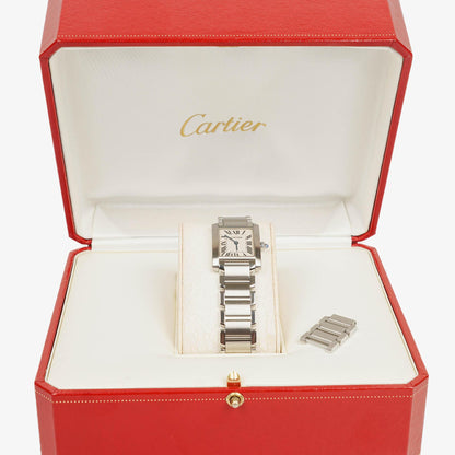 Cartier Tank Solo 20 mm Quarzuhr aus Edelstahl
