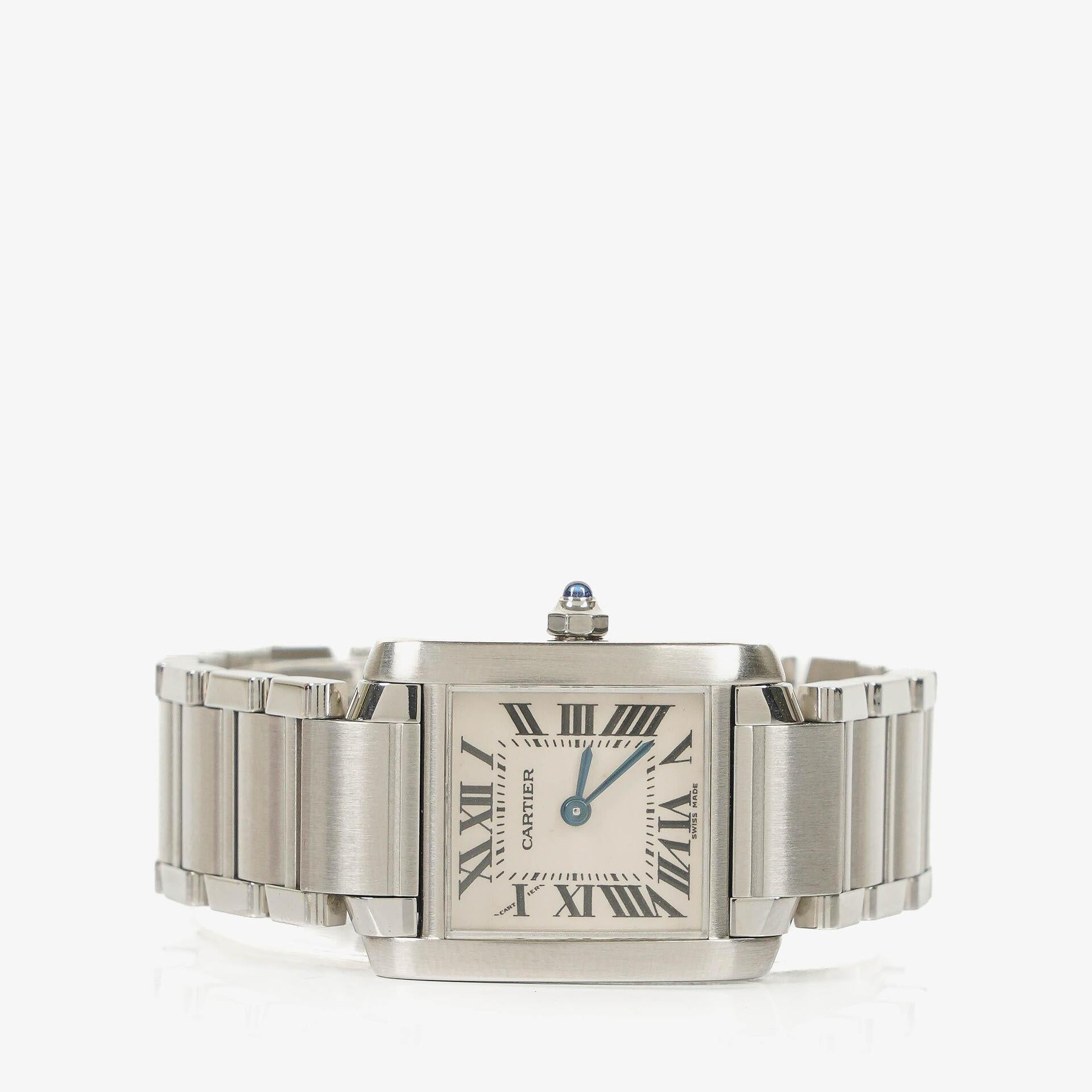 Cartier Tank Solo 20 mm Quarzuhr aus Edelstahl