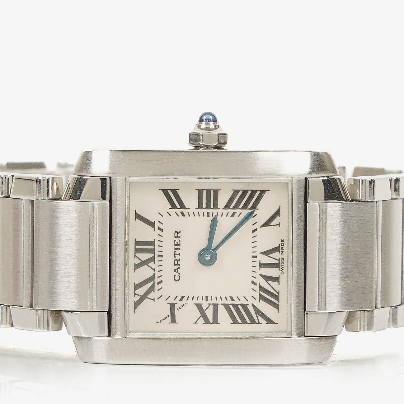 Cartier Tank Solo 20 mm Quarzuhr aus Edelstahl