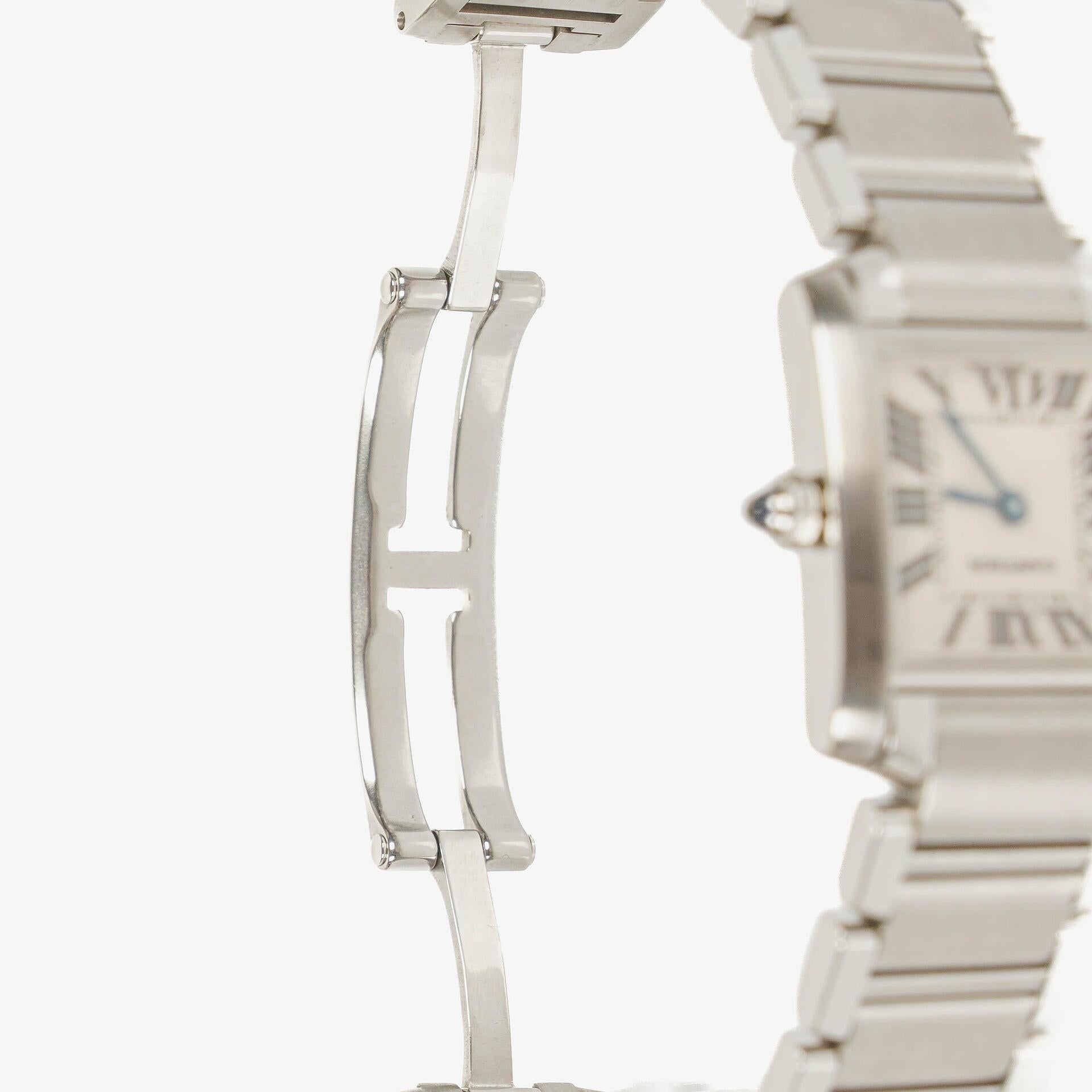 Cartier Tank Solo 20 mm Quarzuhr aus Edelstahl