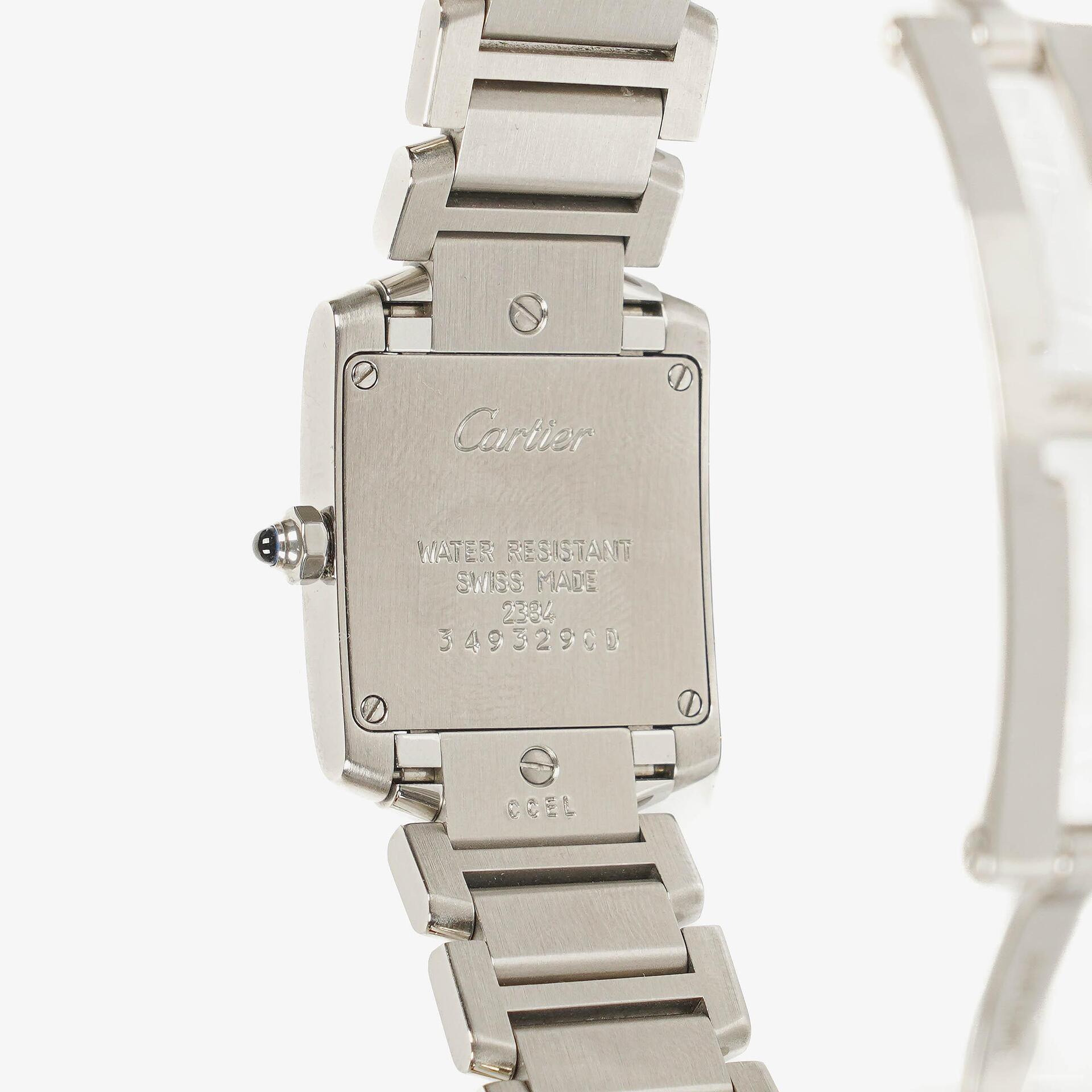 Cartier Tank Solo 20 mm Quarzuhr aus Edelstahl