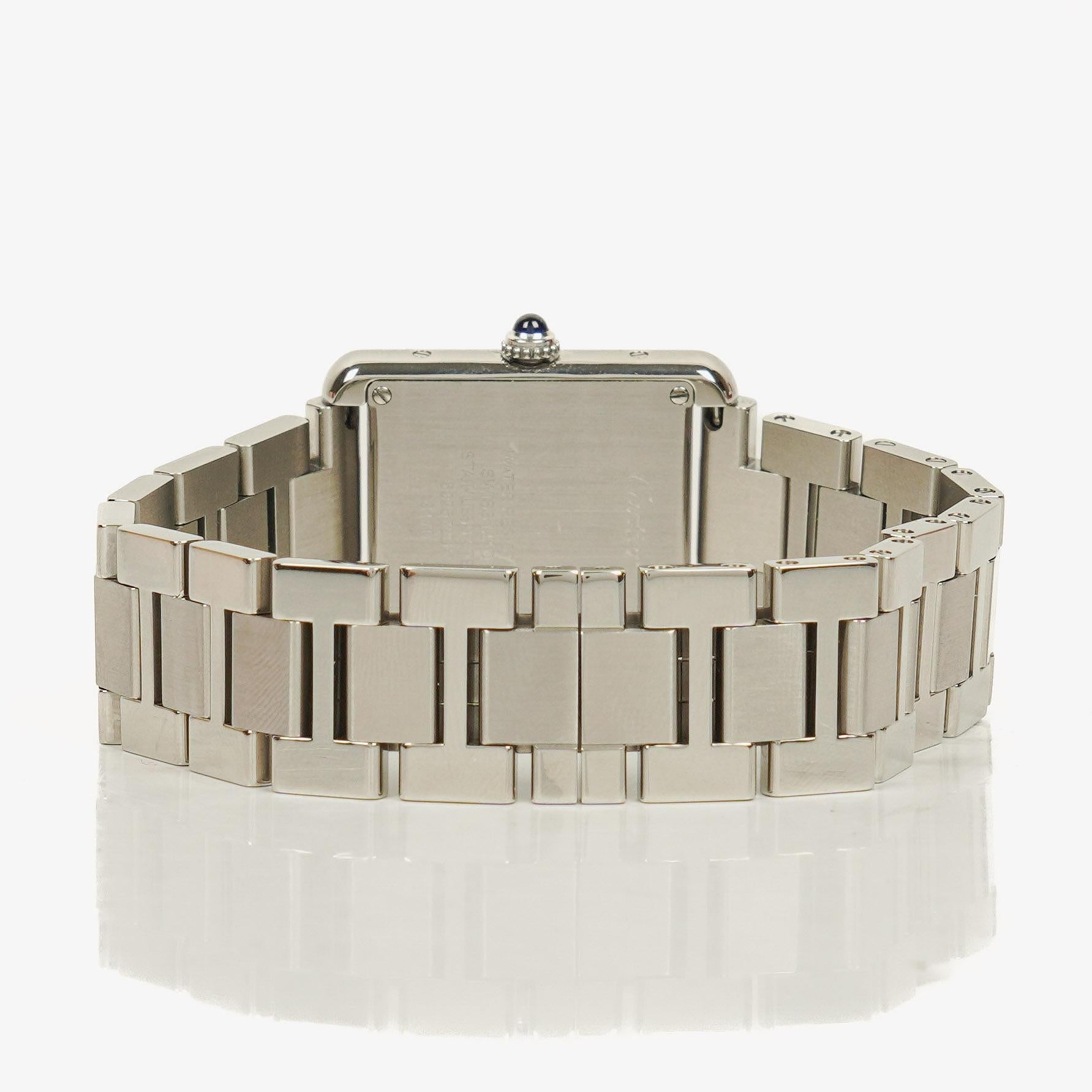 Cartier Tank Solo 24 mm Quarzuhr aus Edelstahl