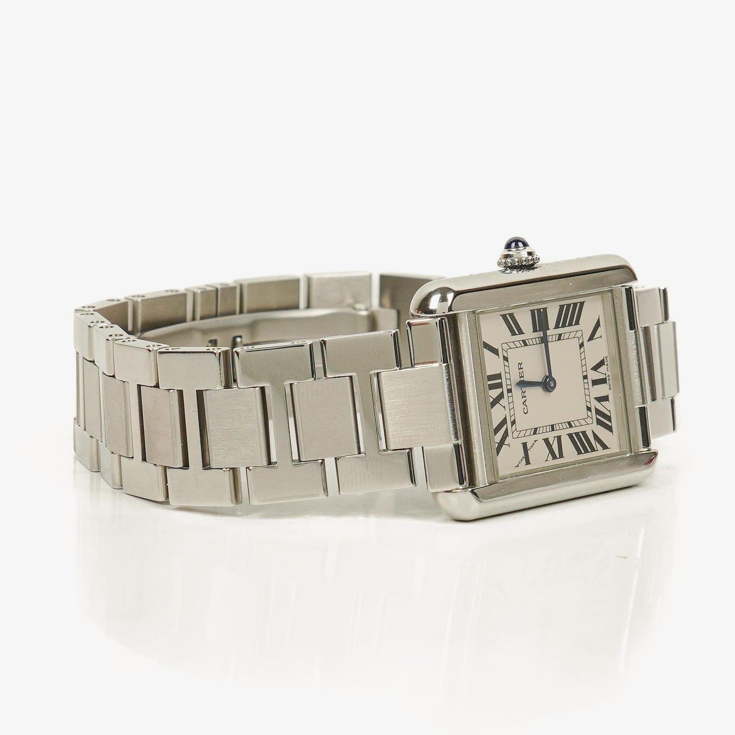 Cartier Tank Solo 24 mm Quarzuhr aus Edelstahl