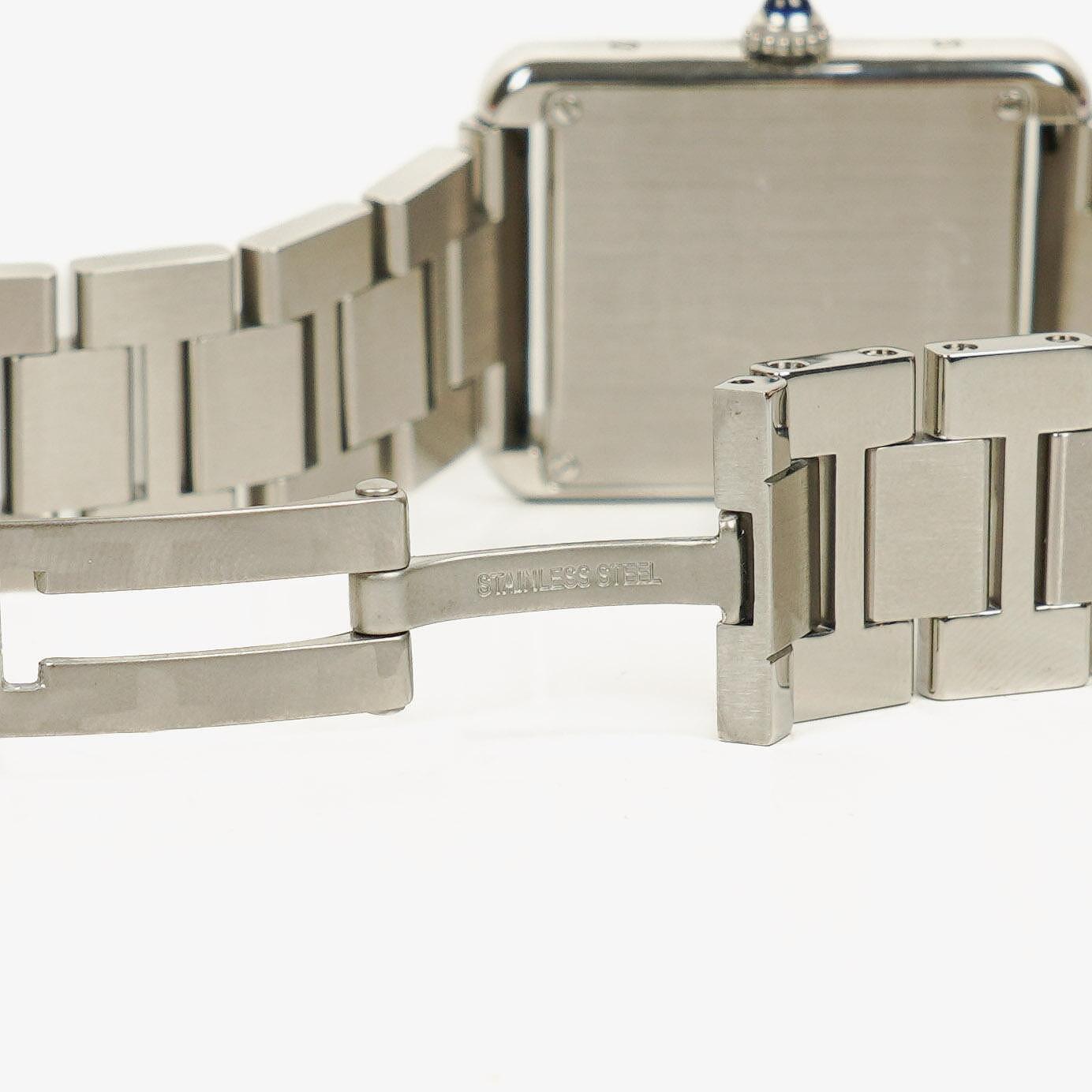 Cartier Tank Solo 24 mm Quarzuhr aus Edelstahl