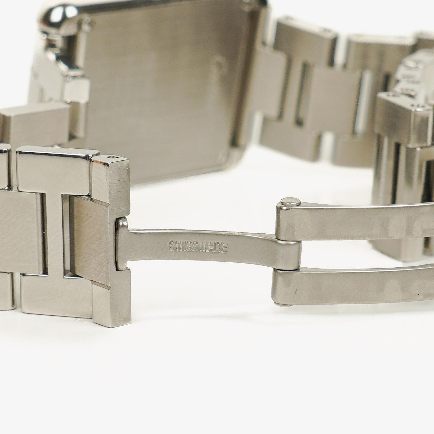 Cartier Tank Solo 24 mm Quarzuhr aus Edelstahl