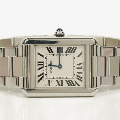 Cartier Tank Solo 24 mm Quarzuhr aus Edelstahl