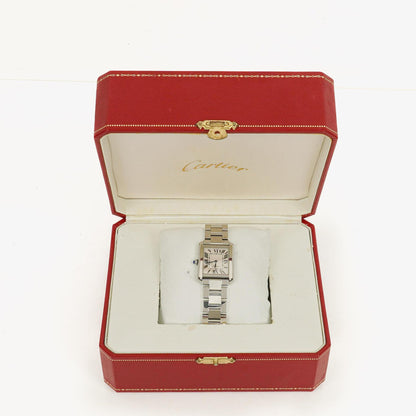 Cartier Tank Solo 24 mm Quarzuhr aus Edelstahl