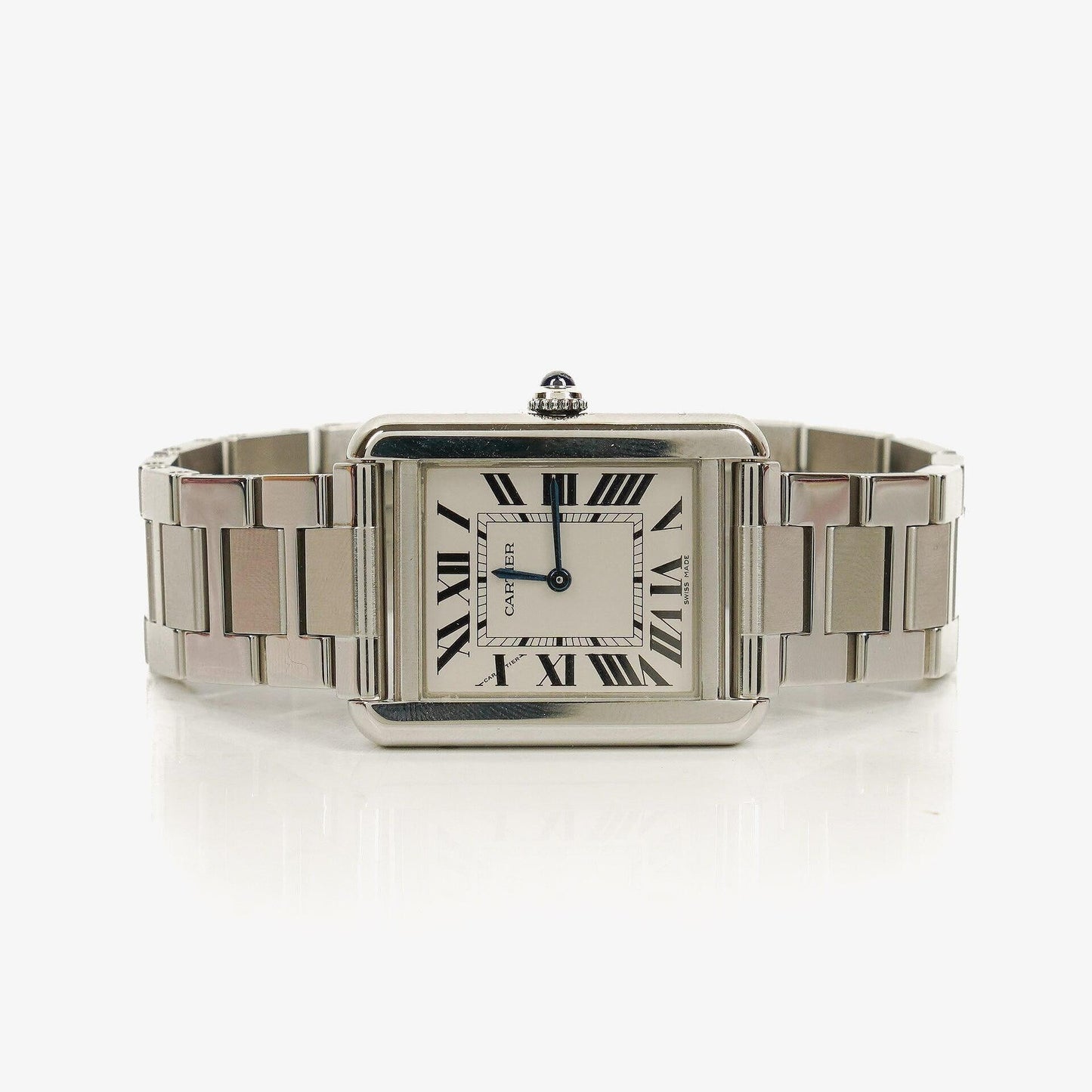 Cartier Tank Solo 24 mm Quarzuhr aus Edelstahl