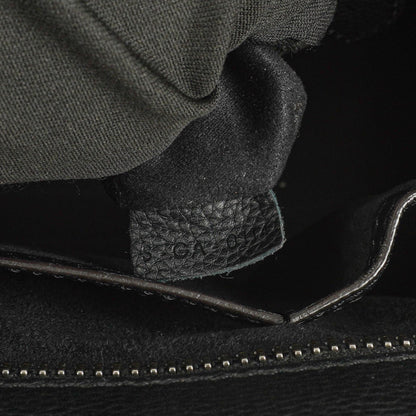 Céline Schwarze Genarbte Leder Mini Luggage Tote Bag