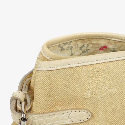 Celine Macadam Denim Tragetasche in Blau/Beige