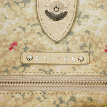 Celine Macadam Denim Tragetasche in Blau/Beige