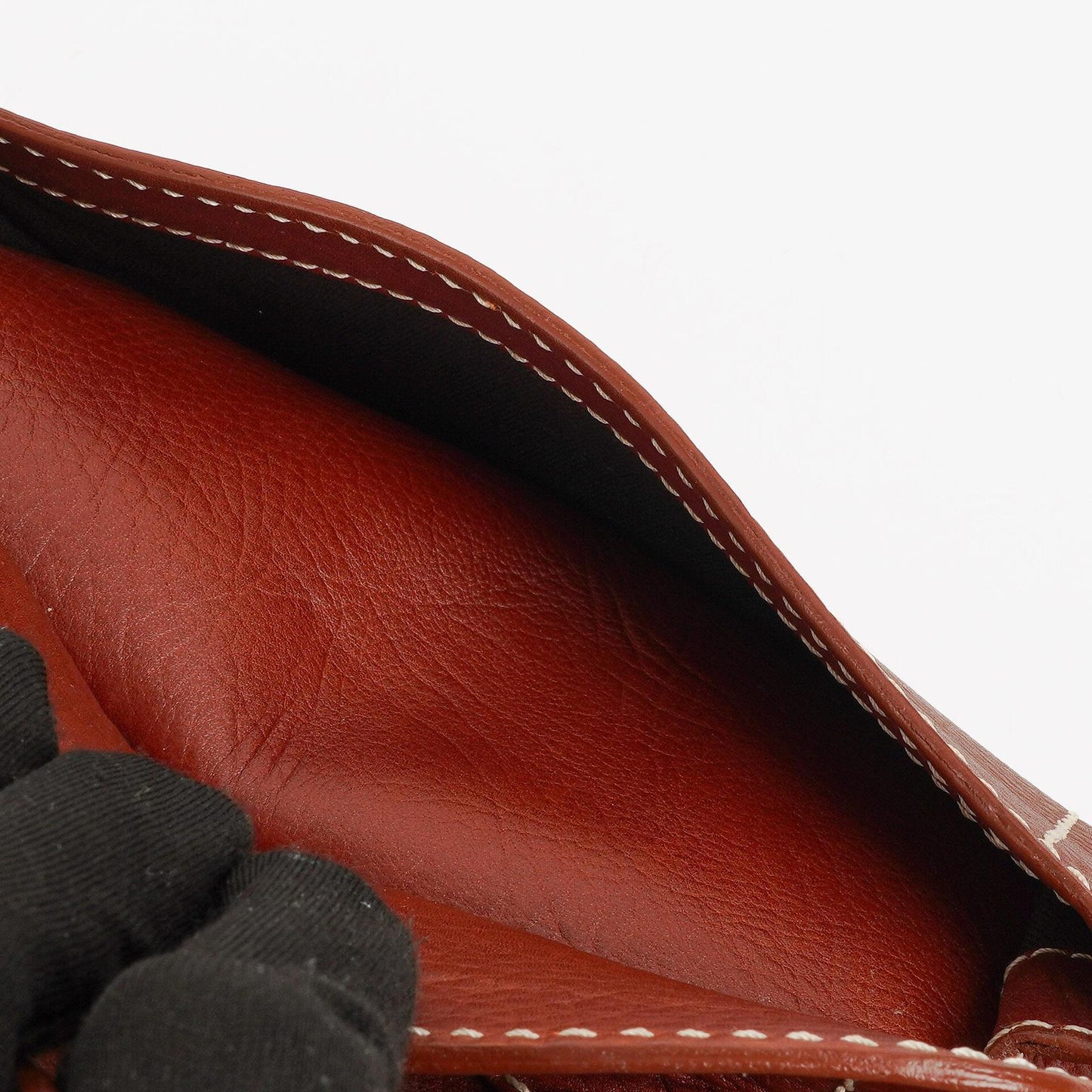 Celine Boogie Tasche aus braunem genarbtem Leder