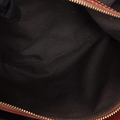 Celine Boogie Tasche aus braunem genarbtem Leder