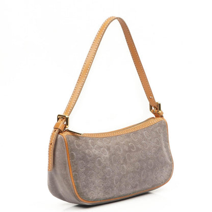 Celine C Macadam Graue Wildleder Schultertasche