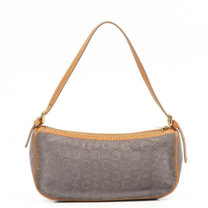 Celine C Macadam Graue Wildleder Schultertasche