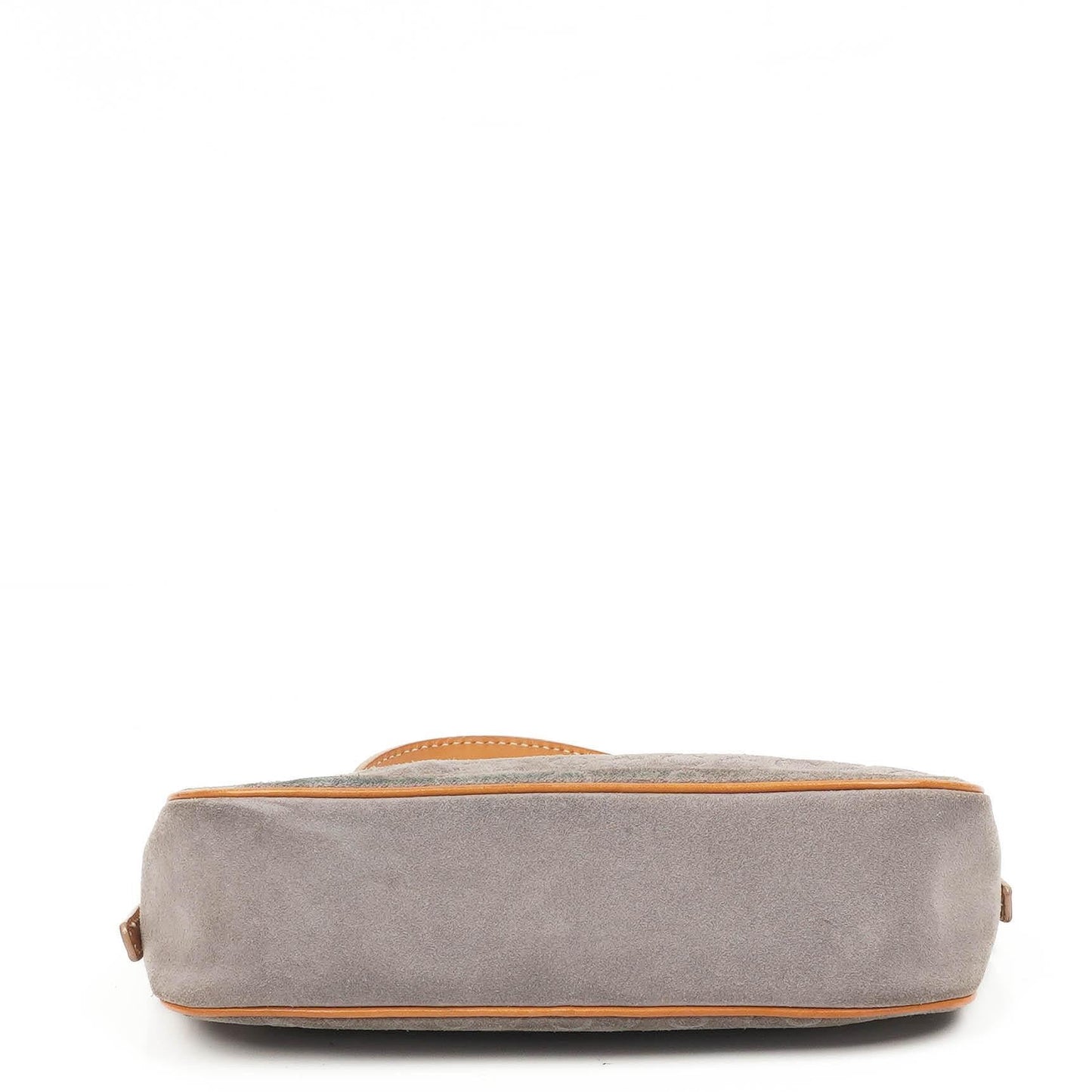 Celine C Macadam Graue Wildleder Schultertasche