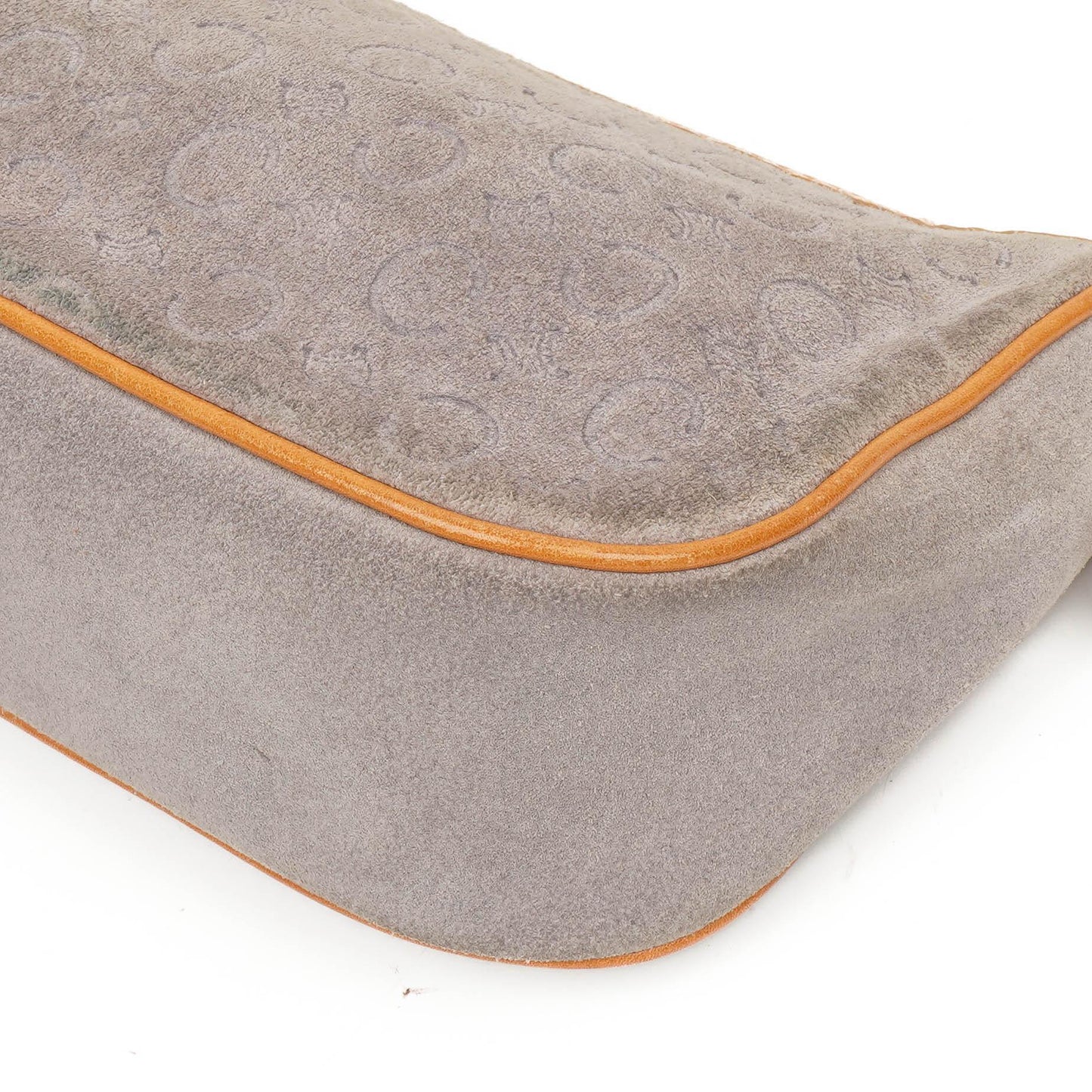 Celine C Macadam Graue Wildleder Schultertasche