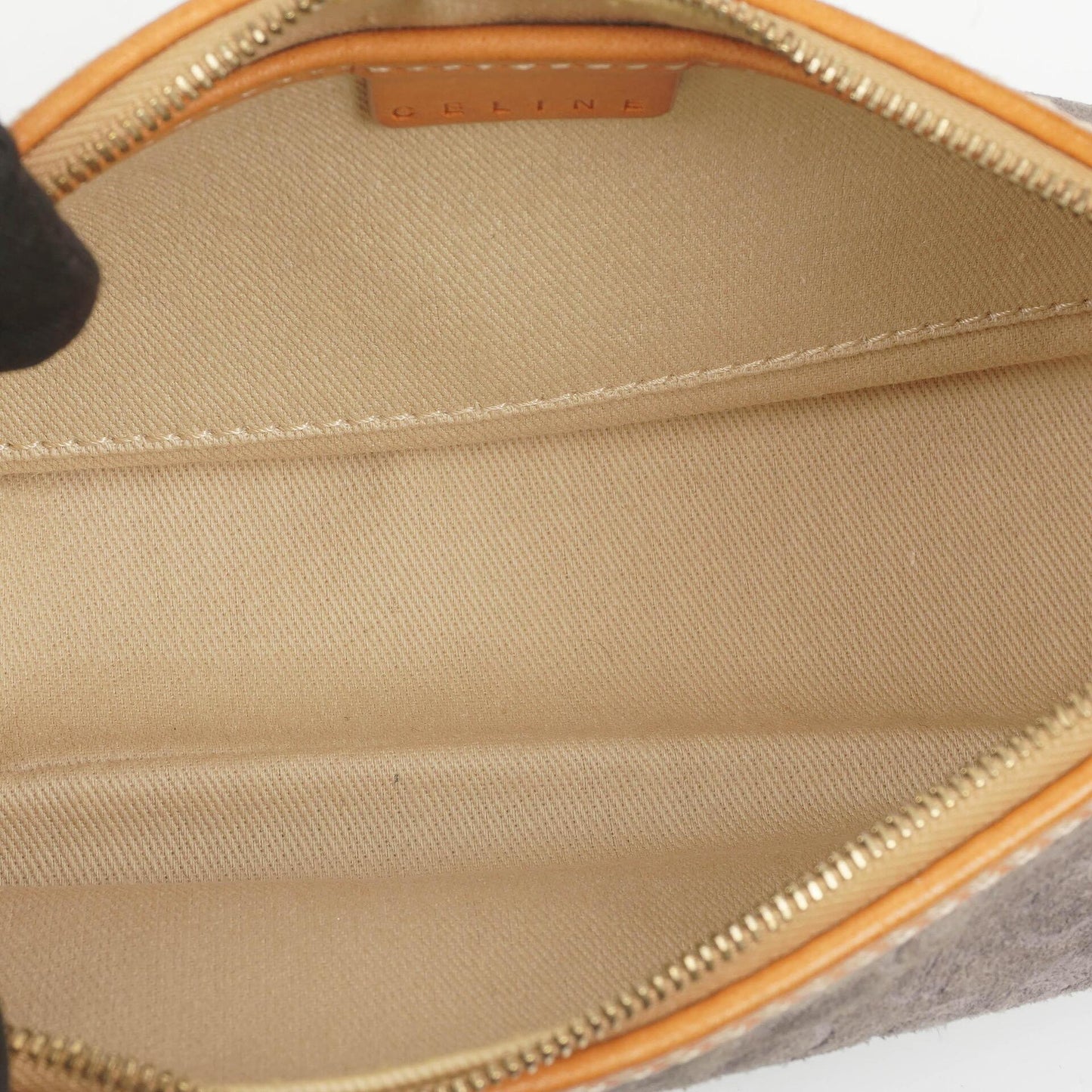 Celine C Macadam Graue Wildleder Schultertasche