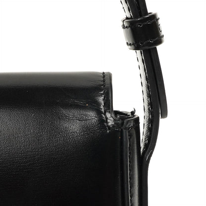 Celine Claude Long Triomphe East West Schultertasche aus glänzendem Kalbsleder