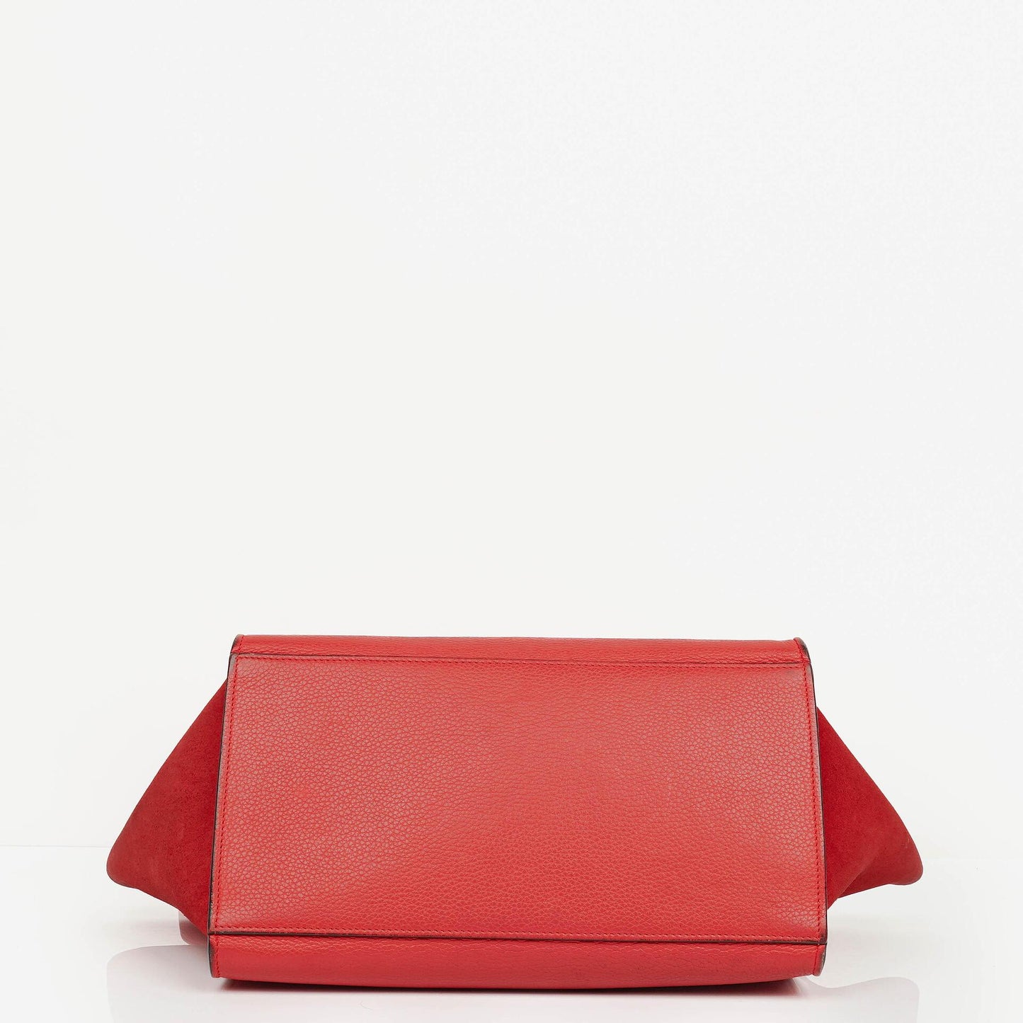 Celine Leder und Wildleder Kleine Trapez Tasche