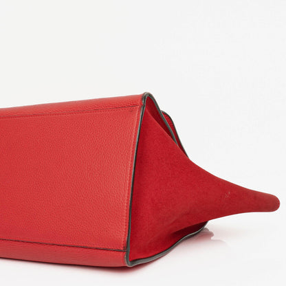 Celine Leder und Wildleder Kleine Trapez Tasche