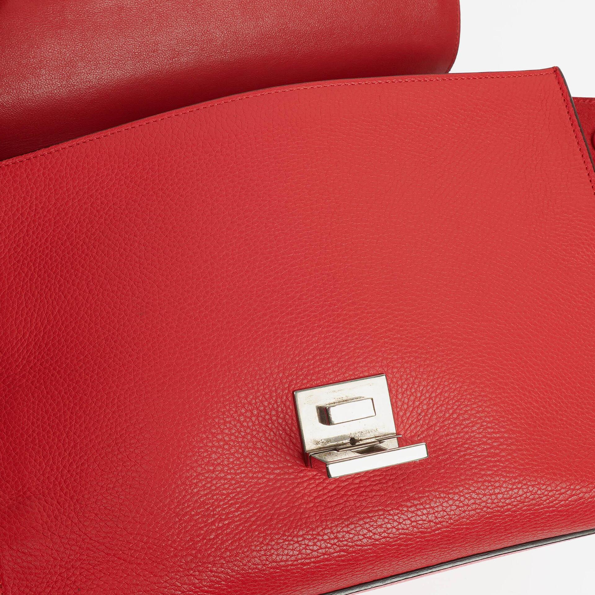 Celine Leder und Wildleder Kleine Trapez Tasche