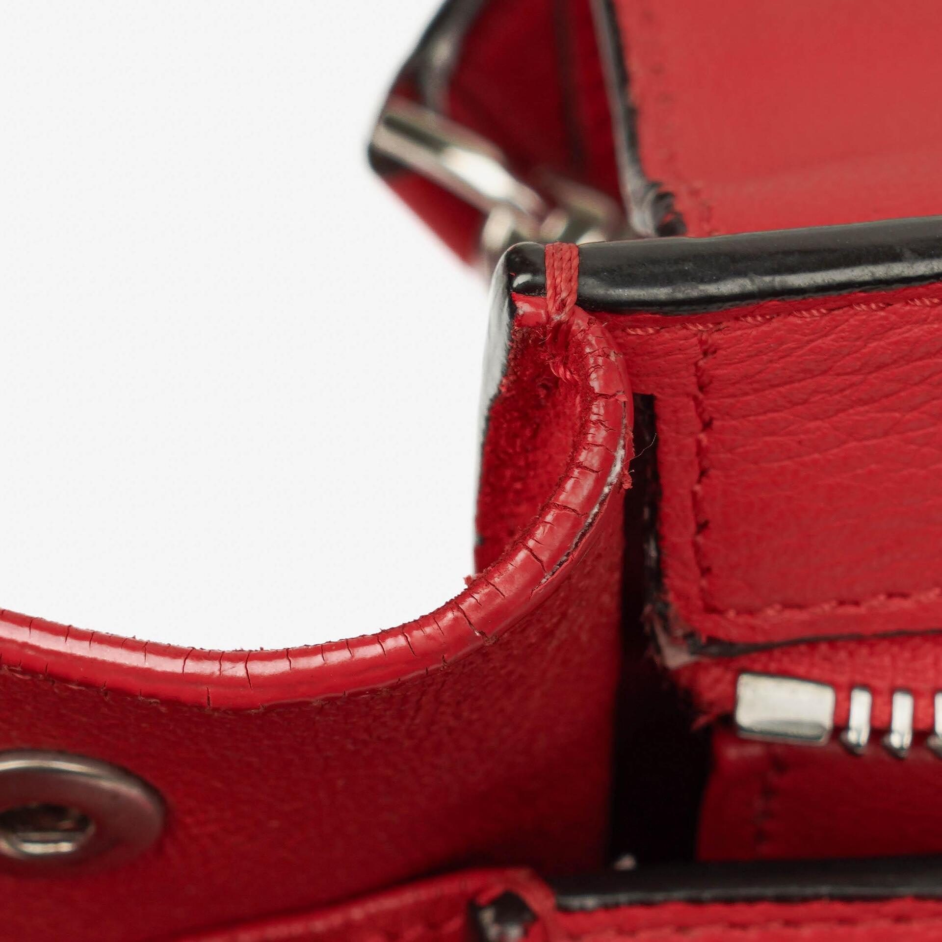 Celine Leder und Wildleder Kleine Trapez Tasche