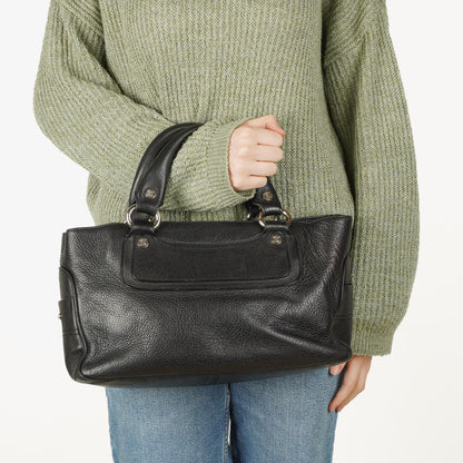 CELINE Boogie Tasche aus schwarzem Leder