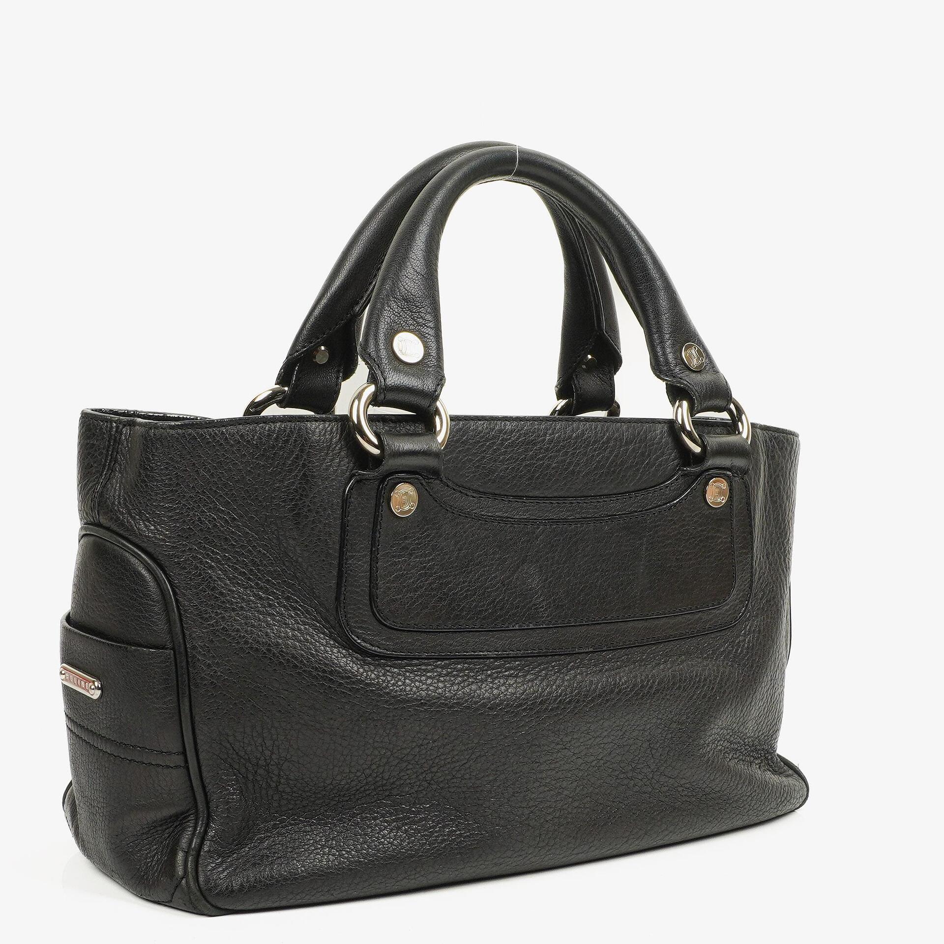 CELINE Boogie Tasche aus schwarzem Leder