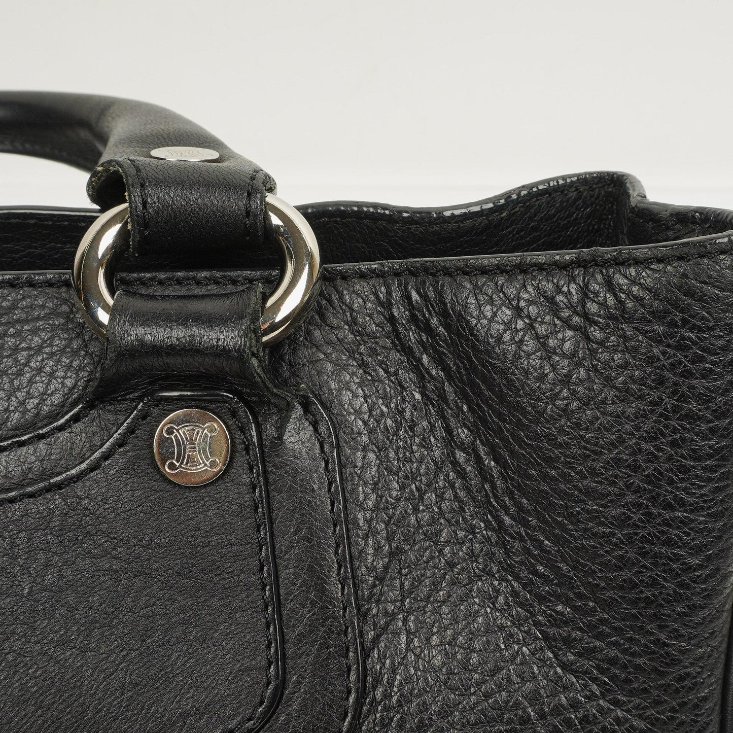 CELINE Boogie Tasche aus schwarzem Leder