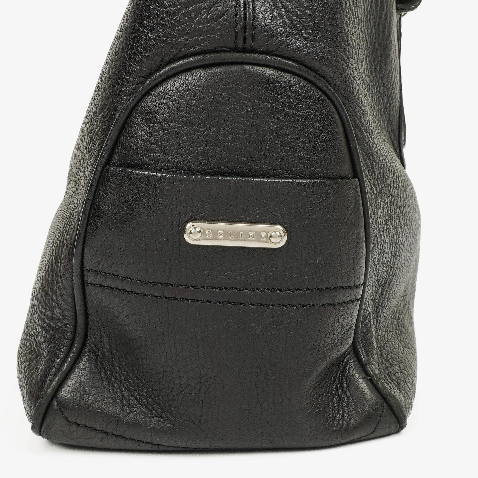 CELINE Boogie Tasche aus schwarzem Leder