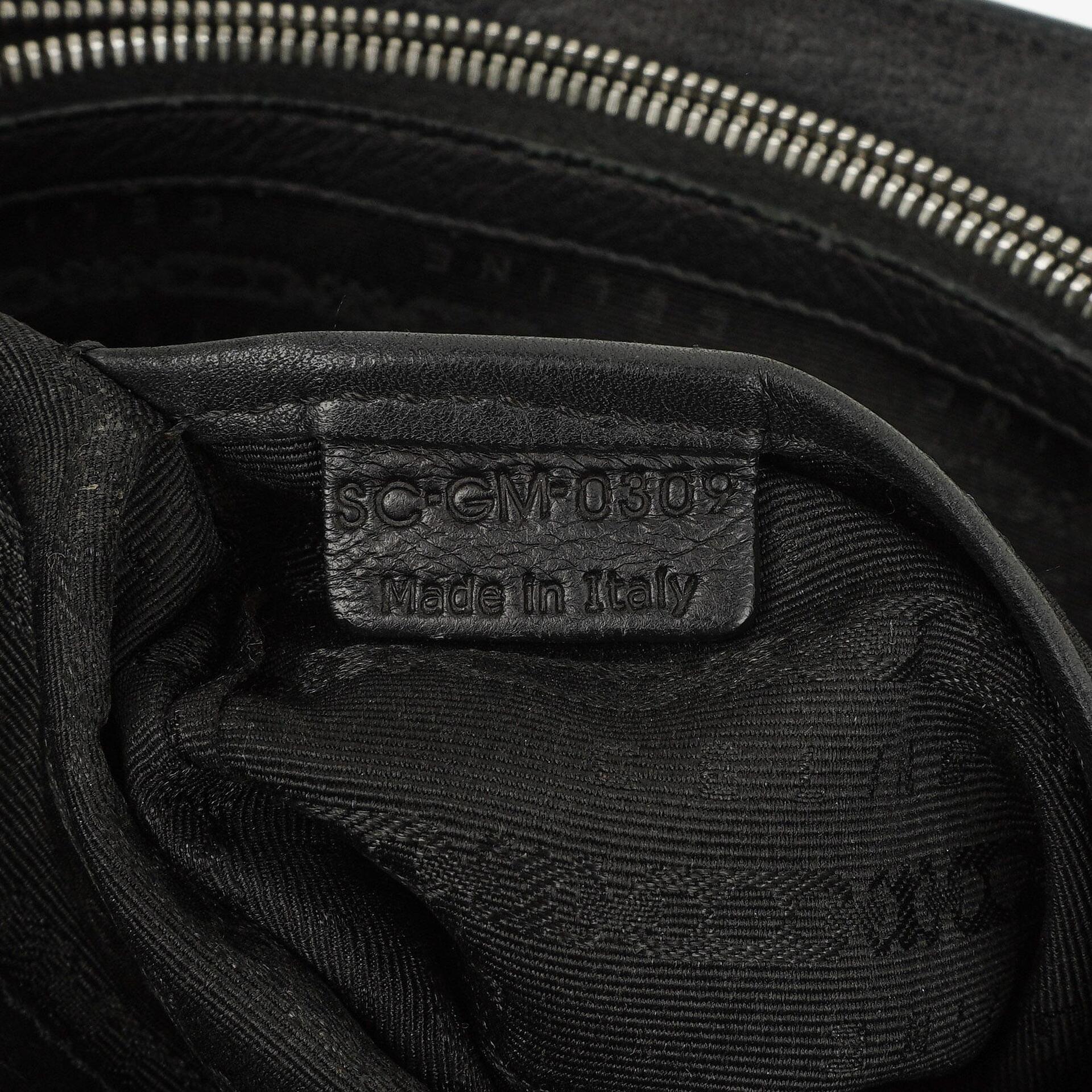 CELINE Boogie Tasche aus schwarzem Leder