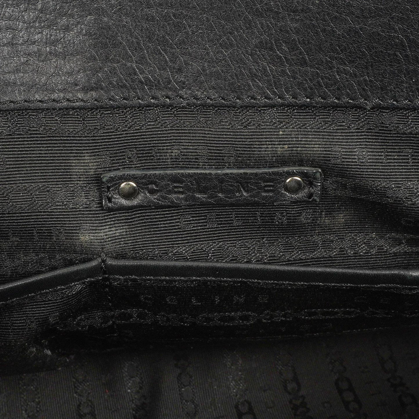 CELINE Boogie Tasche aus schwarzem Leder