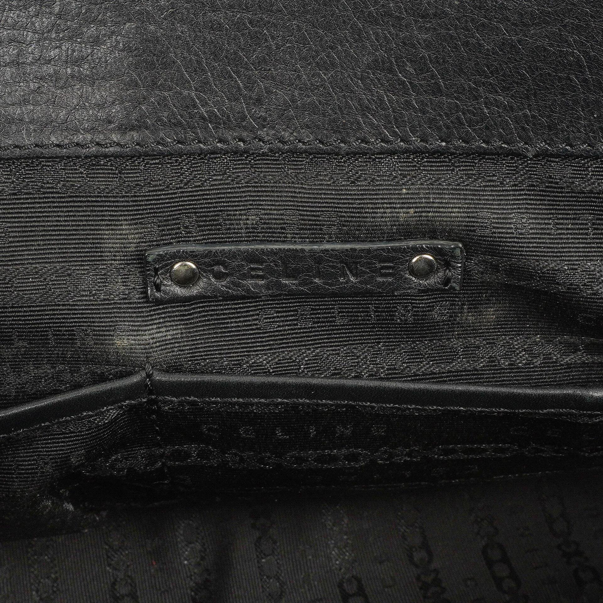 CELINE Boogie Tasche aus schwarzem Leder