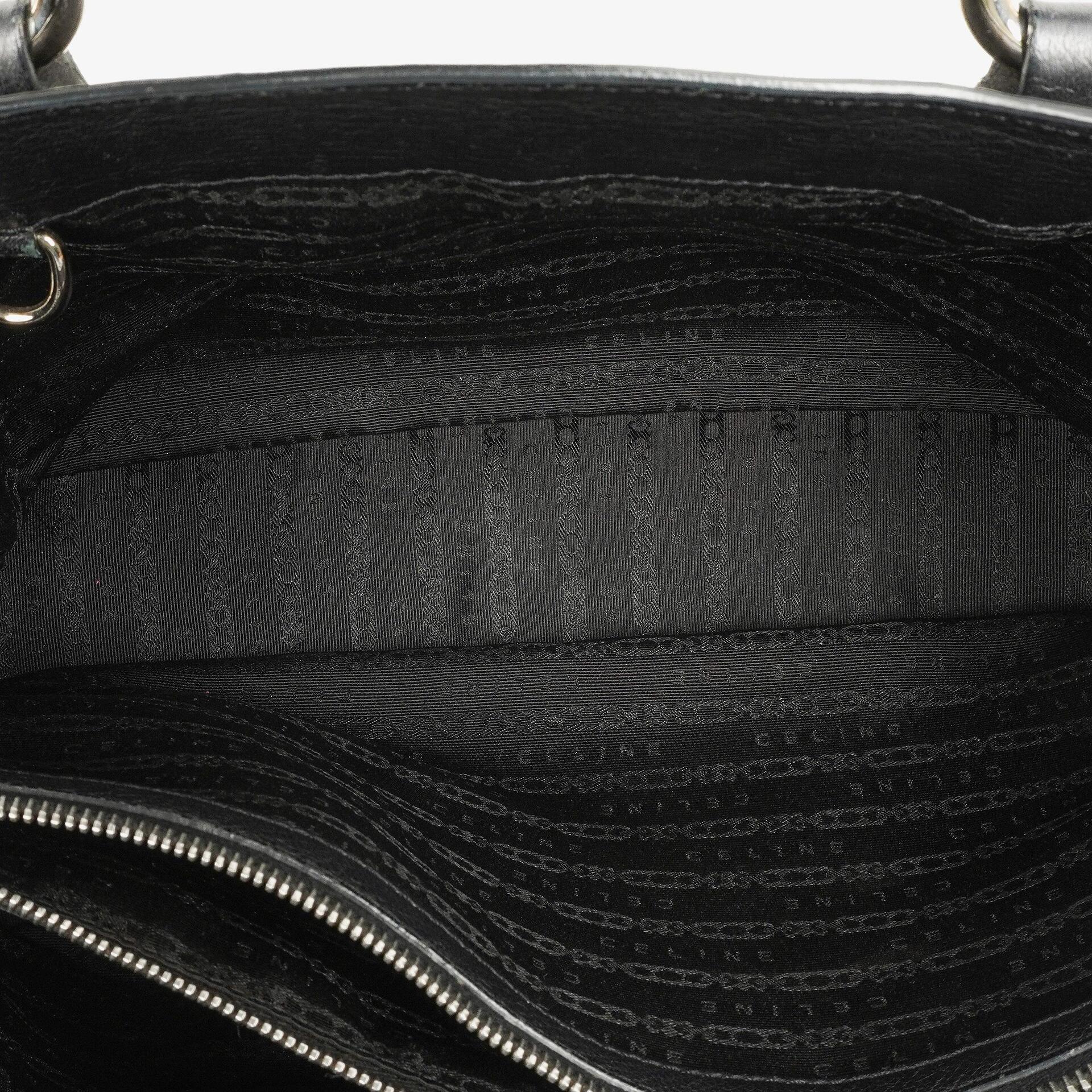 CELINE Boogie Tasche aus schwarzem Leder