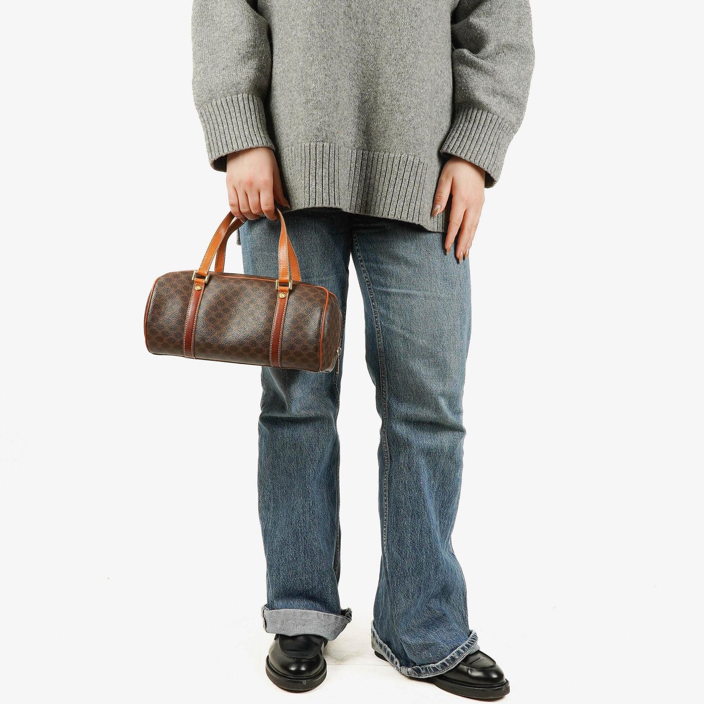 Celine Macadam Barrel Tasche aus beschichtetem Canvas