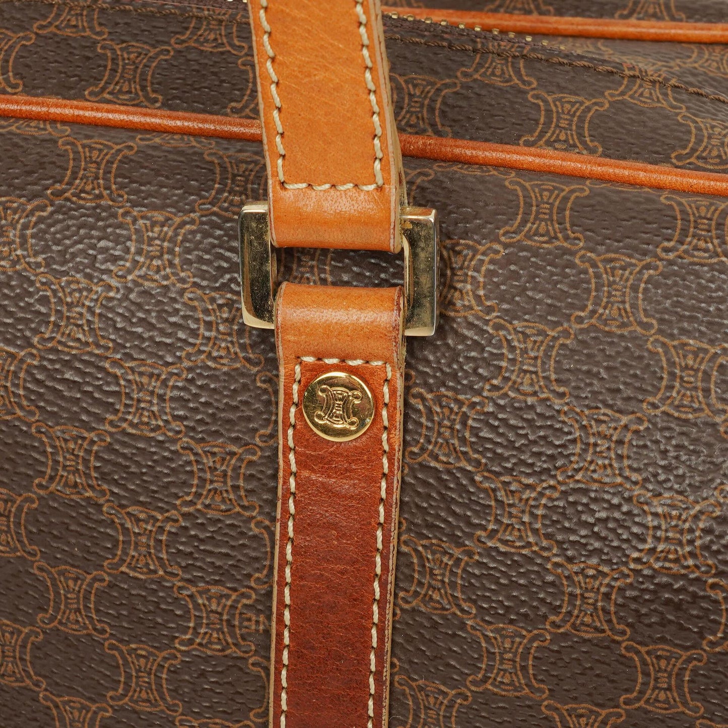 Celine Macadam Barrel Tasche aus beschichtetem Canvas