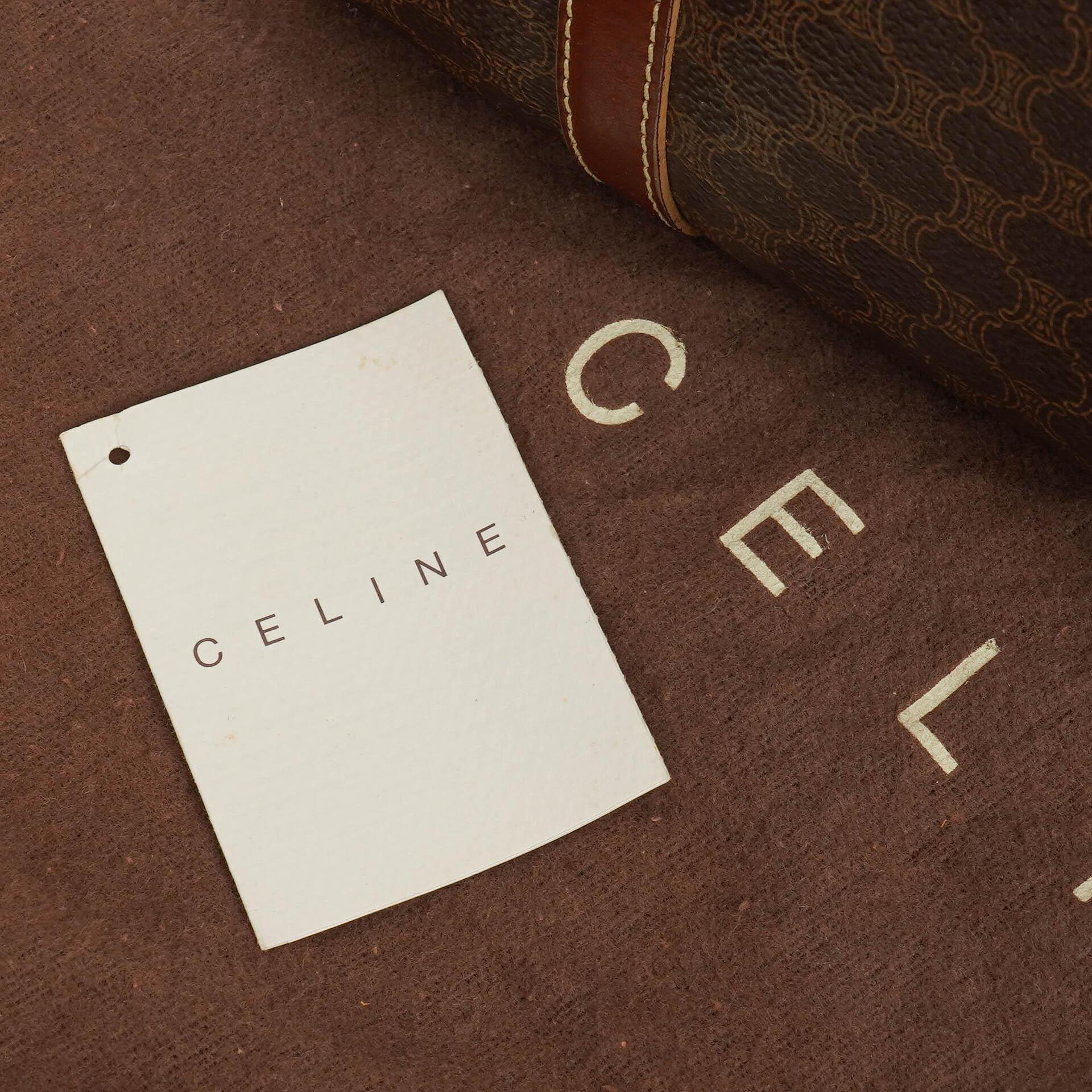 Celine Macadam Barrel Tasche aus beschichtetem Canvas
