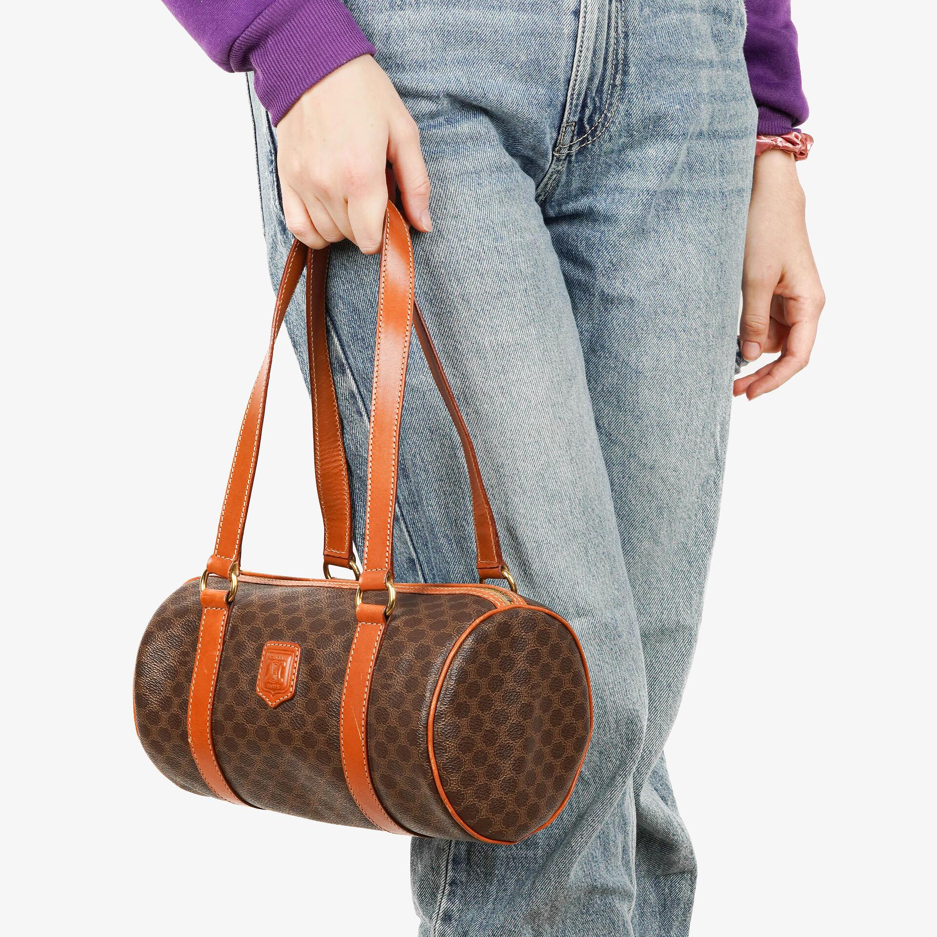Celine Macadam Boston Tasche aus beschichtetem Canvas
