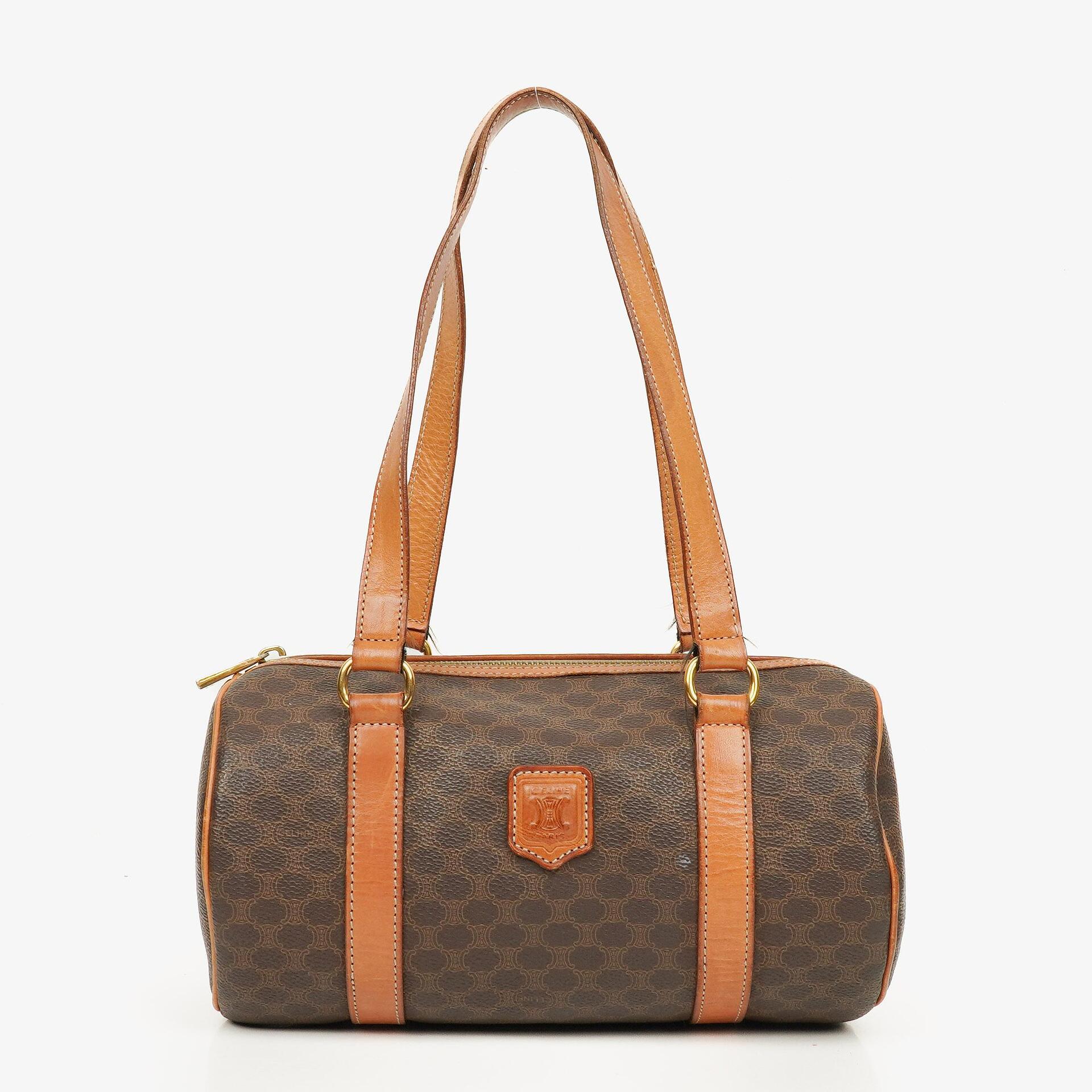 Celine Macadam Boston Tasche aus beschichtetem Canvas