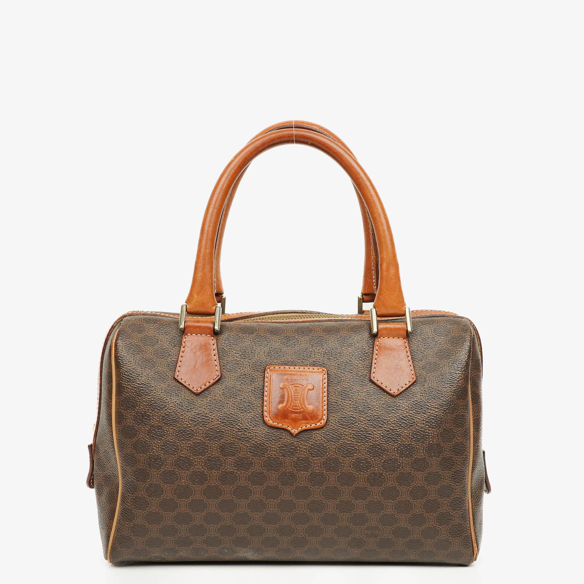 CELINE Macadam Boston Tasche aus beschichtetem Canvas